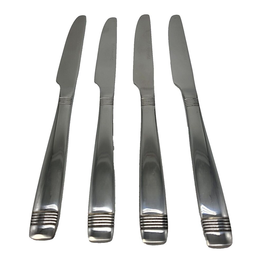 DOKAWORLD Silverware Stainless Steel Flatware Knife Cutlery Set of 4 Knives